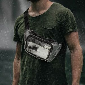 2 Clear Vinyl Fanny Packs